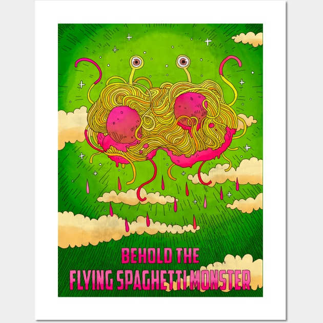 FLYING SPAGHETTI MONSTER Wall Art by KALTTHER